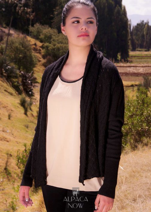 Chelsea Baby Alpaca Lace Cardigan