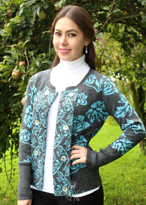 Reversible Witney Baby Alpaca Cardigan