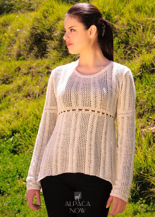 Shantal Alpaca Lace Pullover