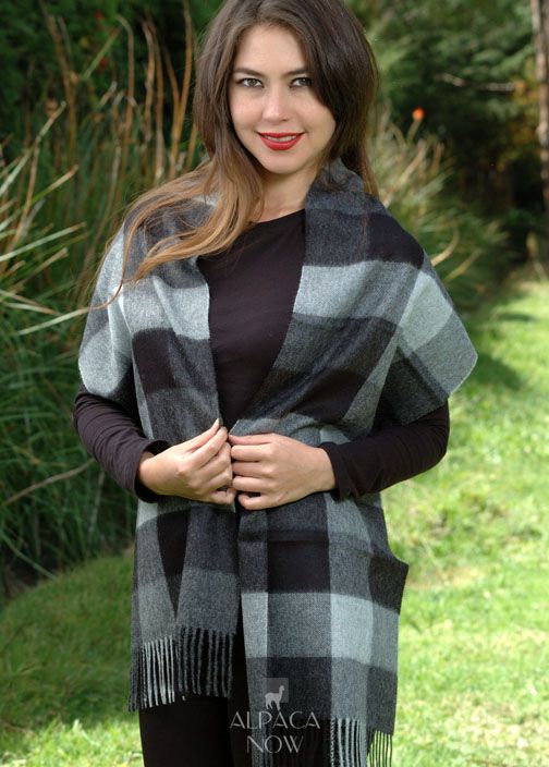 Woven & Brushed Buffalo Baby Alpaca Scarf