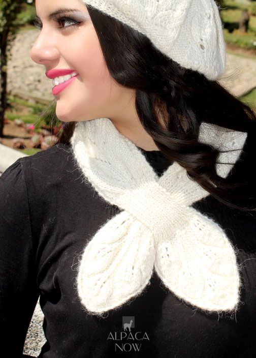 Crystal Baby Alpaca Tie Scarf