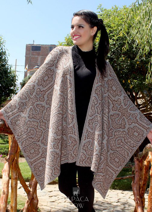 Manu Baby Alpaca Ruana