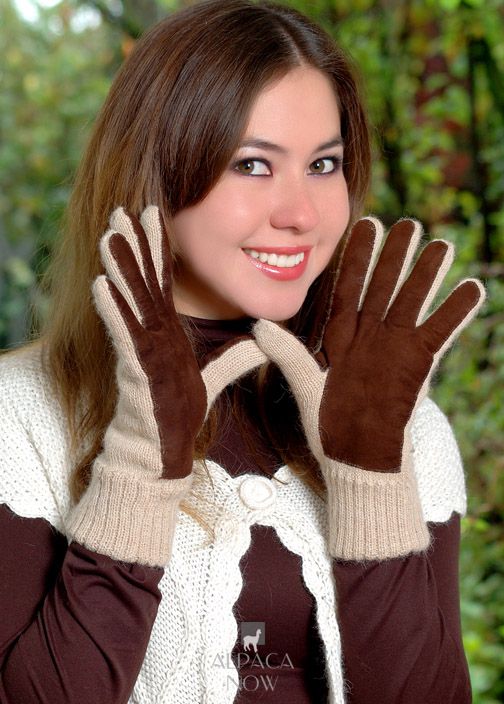 Alpaca Double Layer Driving Gloves