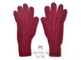 Classic Cable Alpaca Gloves
