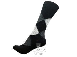 Alpaca Argyle Dress Socks