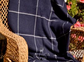 Woven & Brushed Plaid Baby Alpaca Throw