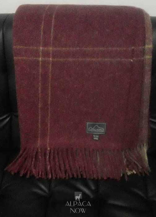 Hudson Alpaca Striped Blanket