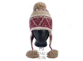 Shipibo Alpaca Boucle Hat with Ear Flaps